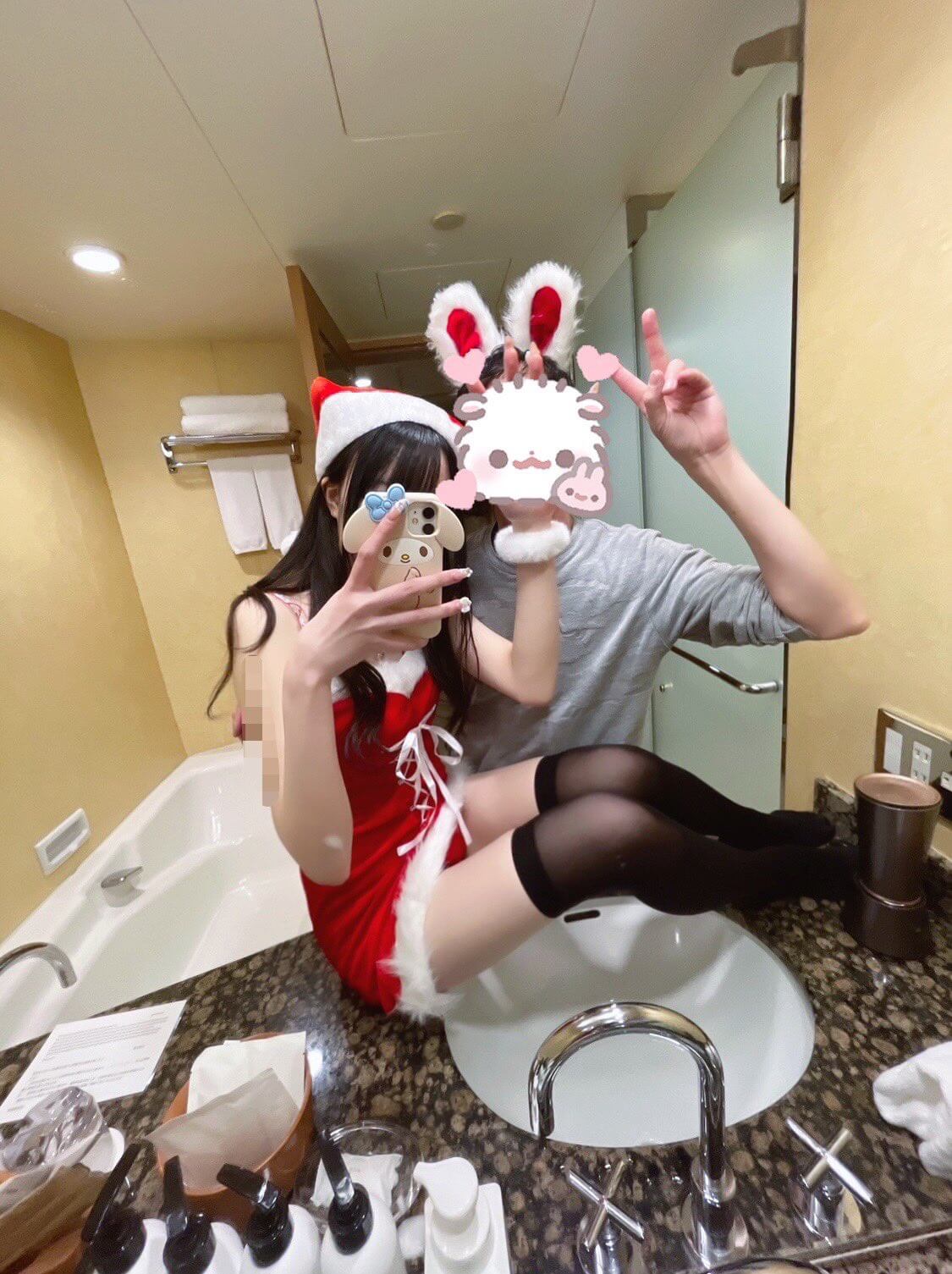 【P活女子画像】パパ活女子とおぢが映る生々すぎるラブホ写真がシコい