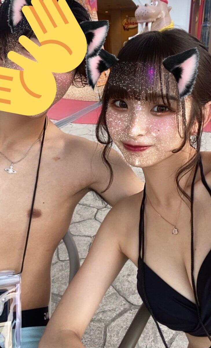 【画像】こういう水着デートしてるカップルの彼女を男の前でパコりて～ｗｗ